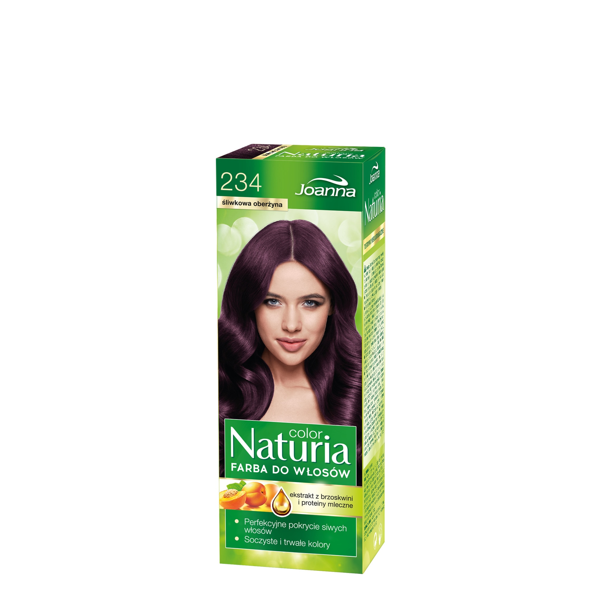 Vopsea de par Naturia Color,Negru abergine , Nr 234