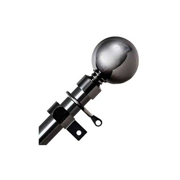 Galerie extensibila din otel, pentru perdea, 70-120 cm, grosime 28 mm, Black Nickel, Vivo Galerie extensibila din otel, pentru perdea, 70-120 cm, grosime 28 mm, Black Nickel, Vivo