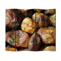 paravan 4 piese premium art factory truecolor culinar multicolor cartofi la cuptor cu cadru de lemn decoratiuni moderne pentru casa 225 x 180 cm 5 panouri x 45 x 180 cm imagen 57_0_
0