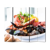 paravan 4 piese premium art factory truecolor culinar multicolor salata fructe de mare cu cadru de lemn decoratiuni moderne pentru casa 175 x 180 cm 5 panouri x 35 x 180 cm imagen 12_0_
0