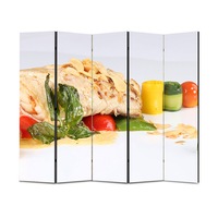 paravan 4 piese premium art factory truecolor culinar multicolor pui cu legume cu cadru de lemn decoratiuni moderne pentru casa 175 x 150 cm 5 panouri x 35 x 150 cm imagen 38_0_
0