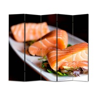 paravan 4 piese premium art factory truecolor culinar multicolor somon preparat cu cadru de lemn decoratiuni moderne pentru casa 225 x 150 cm panouri x 45 x 150 cm imagen 32_0_
0