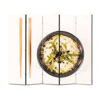paravan 4 piese premium art factory truecolor culinar multicolor mancare autentic chinezeasca  cu cadru de lemn decoratiuni moderne pentru casa 225 x 150 cm panouri x 45 x 150 cm imagen 54_2_
0