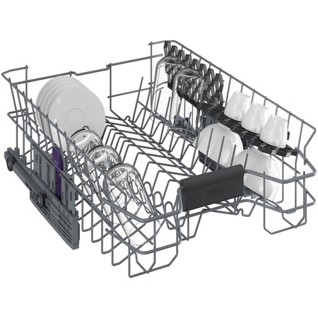 Masina de spalat vase Beko DFS28131X, 11 seturi, 8 programe, Clasa A+++, 45 cm, Inox