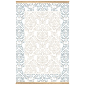 Covor Persan, Colaris, 100384, Dimensiune 0.5X0.8, 1.7milioane nod/mp, Matase Artificiala,Gri,Bleu ,Design Modern,Antialergic Covor Persan, Colaris, 100384, Dimensiune 0.5X0.8, 1.7milioane nod/mp, Matase Artificiala,Gri,Bleu ,Design Modern,Antialergic