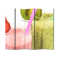 paravan 4 piese premium art factory truecolor culinar multicolor sucuri de fructe naturale cu cadru de lemn decoratiuni moderne pentru casa 225 x 150 cm panouri x 45 x 150 cm imagen 45_0_
0