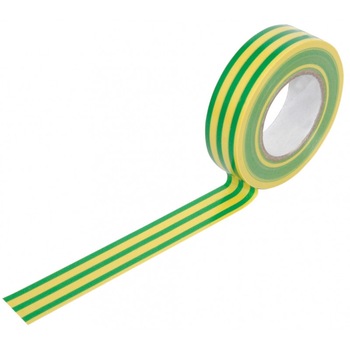 Banda izolatoare galben/verde 20yrd 19mm Banda izolatoare galben/verde 20yrd 19mm