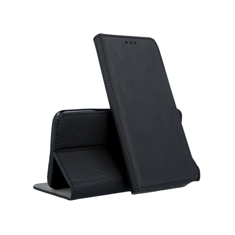 Husa premium book, inchidere magnetica, Huawei Y9 (2019), Neagra