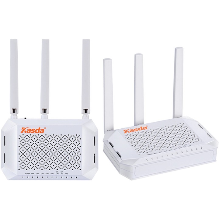 KASDA KW6512 Vezeték nélküli router, 2.4/5GHz, 300/450 Mbps, 802.11b/g/n/a/ac, 12VDC. - KASDA KW6512