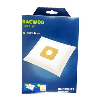 Set saci de aspirator si filtru EVO Worwo pentru aspiratoare Daewoo Set saci de aspirator si filtru EVO Worwo pentru aspiratoare Daewoo