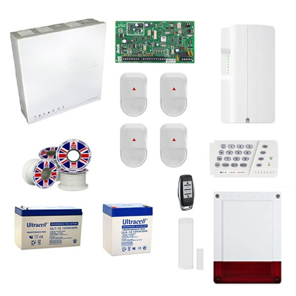 Kit complet alarma sistem securitate wireless sau pe fir