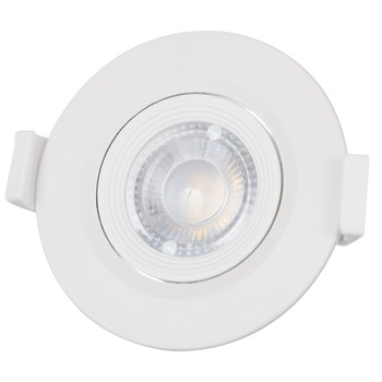 Spot led , 3w , Incastrabil , Orientabil , Rotund , COB , Alb , Lumina calda , 2700K , 240lm Spot led , 3w , Incastrabil , Orientabil , Rotund , COB , Alb , Lumina calda , 2700K , 240lm