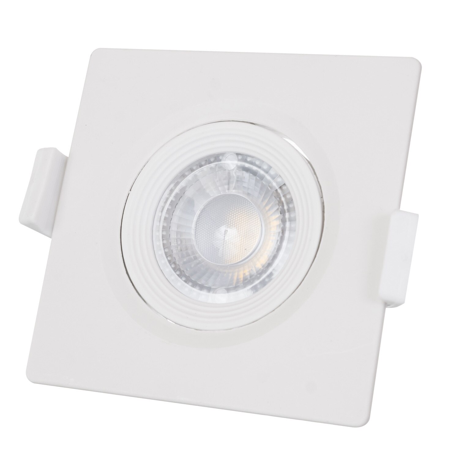 Spot led , 3w , Incastrabil , Orientabil , Patrat , COB , Alb , Lumina calda , 2700K , 240lm