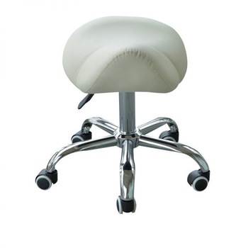 Scaun profesional, HomCom, ajustabil, Crem, Otel Scaun profesional, HomCom, ajustabil, Crem, Otel