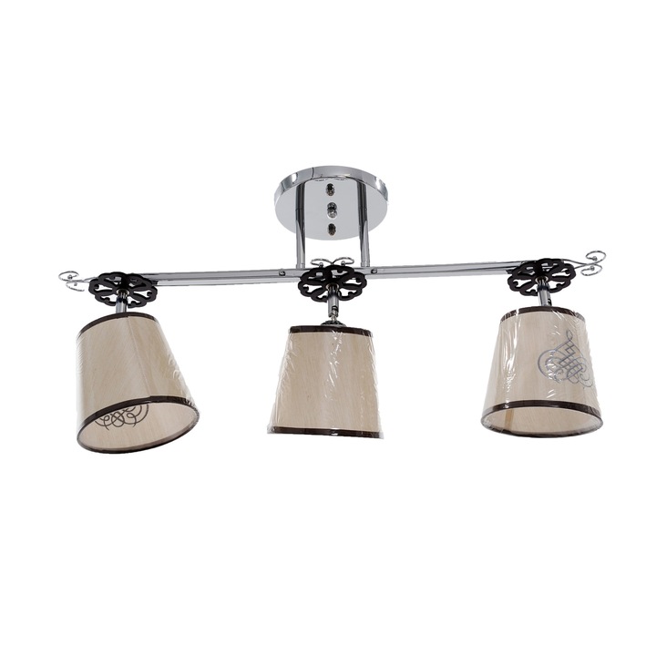 Candelabru Nikom NG 2228-3B, E27, 3 x40W, 220, crom