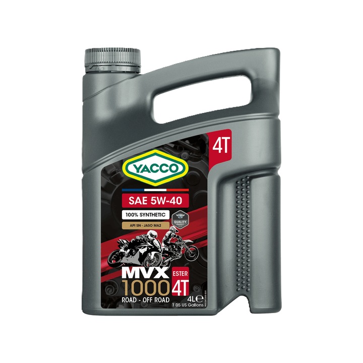 Ulei de motor YACCO MVX 1000 4T 5W40 -4L