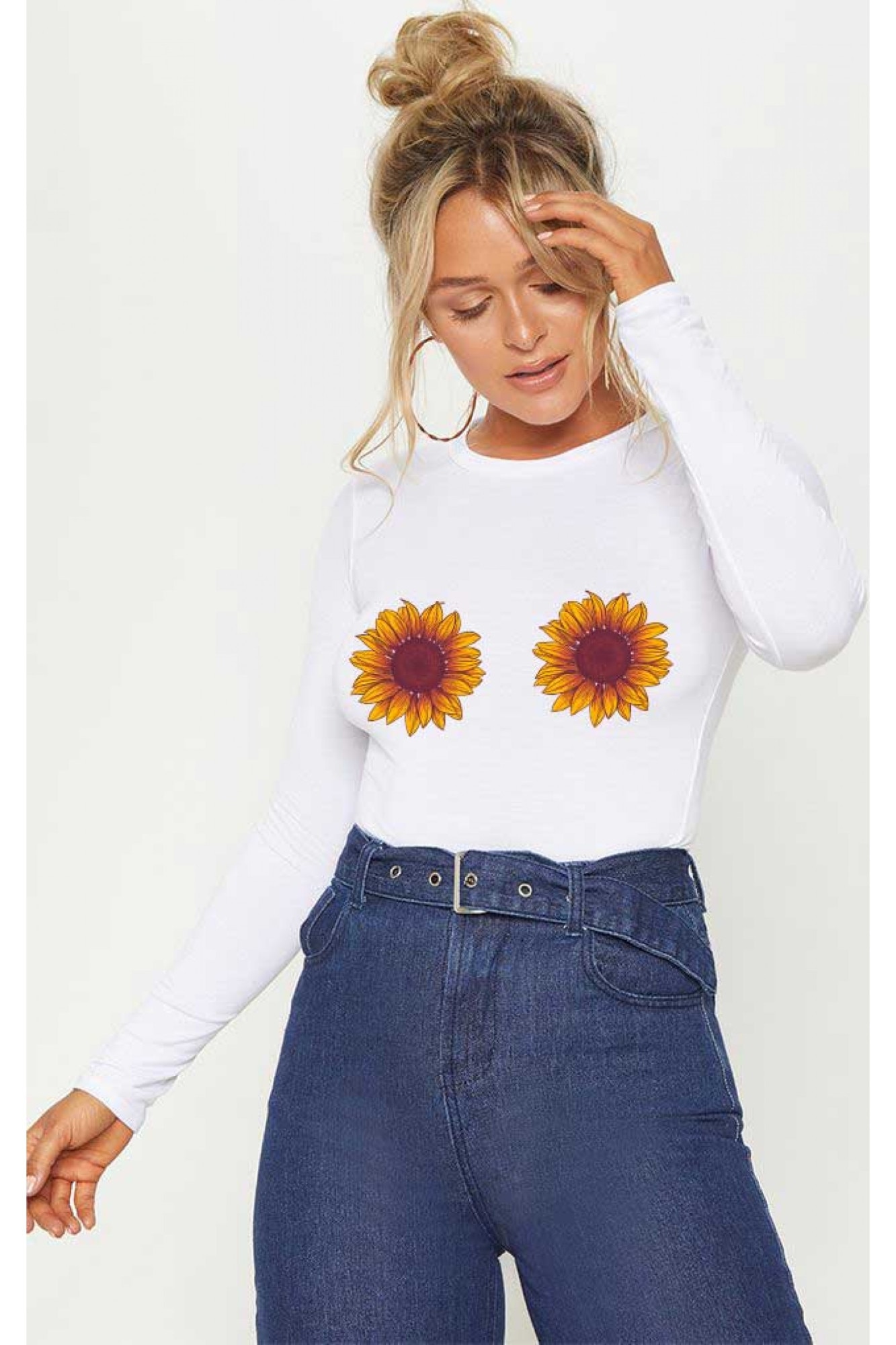 Bluza dama alba - Sunflower
