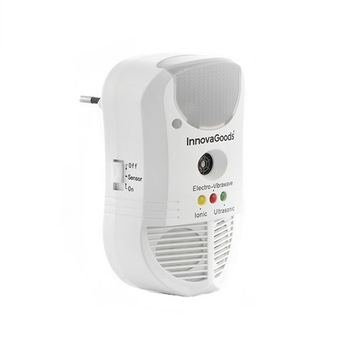 Aparat contra daunatorilor, 465 m², LED si senzor 5 in 1, InnovaGoods Home Pest, ultrasonice, electromagnetice, ionice Aparat contra daunatorilor, 465 m², LED si senzor 5 in 1, InnovaGoods Home Pest, ultrasonice, electromagnetice, ionice