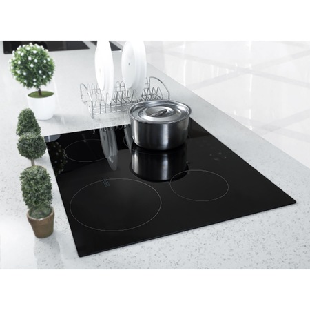 Plita incorporabila Pyramis ECOLINE PIT419, Inductie, 4 zone de gatit, Touch Control, Timer, Negru