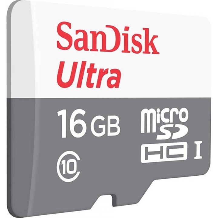 Карта памет SanDisk Micro SD Ultra, 16GB, Class 10, UHS-I, 533x, 80 MB/s