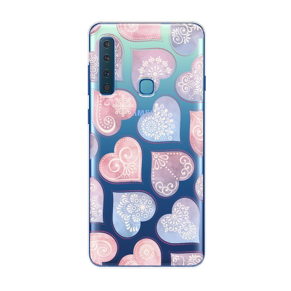 Husa Silicon Lemontti Art pentru Samsung Galaxy A9 2018, Hearts