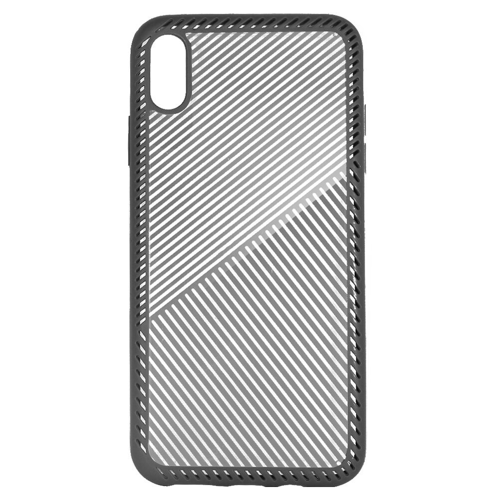 Carcasa Just Must Cross Line pentru iPhone XS Max, Gri