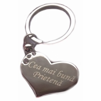 Breloc din metal gravat cu laser pentru femei - Cea mai buna Prietena Breloc din metal gravat cu laser pentru femei - Cea mai buna Prietena