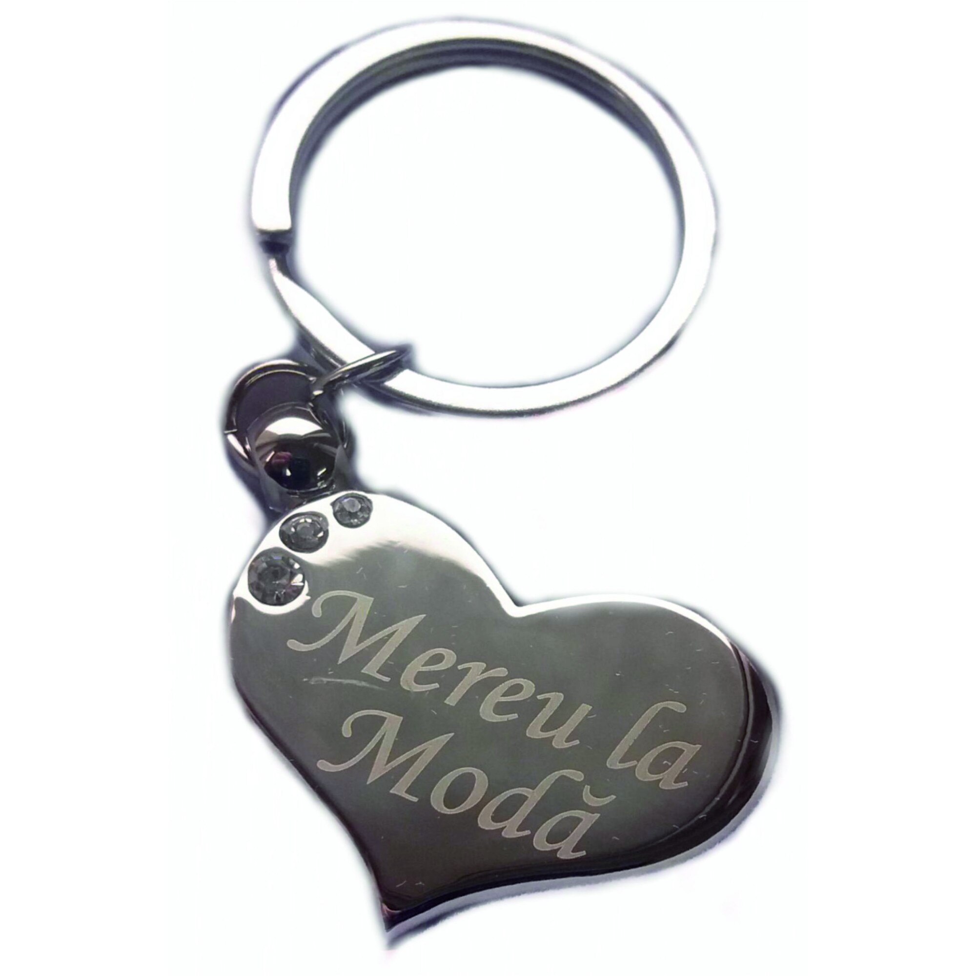 Breloc din metal gravat cu laser pentru femei - Mereu la Moda