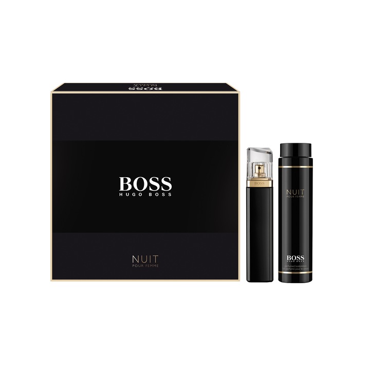 Set Hugo Boss Nuit femei: apa de parfum, 75ml + lotiune de corp, 200ml