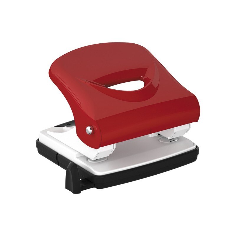 Perforator 35 coli ErichKrause U35 cu ghidaj Rosu