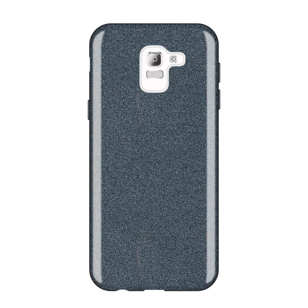 Husa Samsung Galaxy J6 2018 Shiny TPU Sclipici - gri