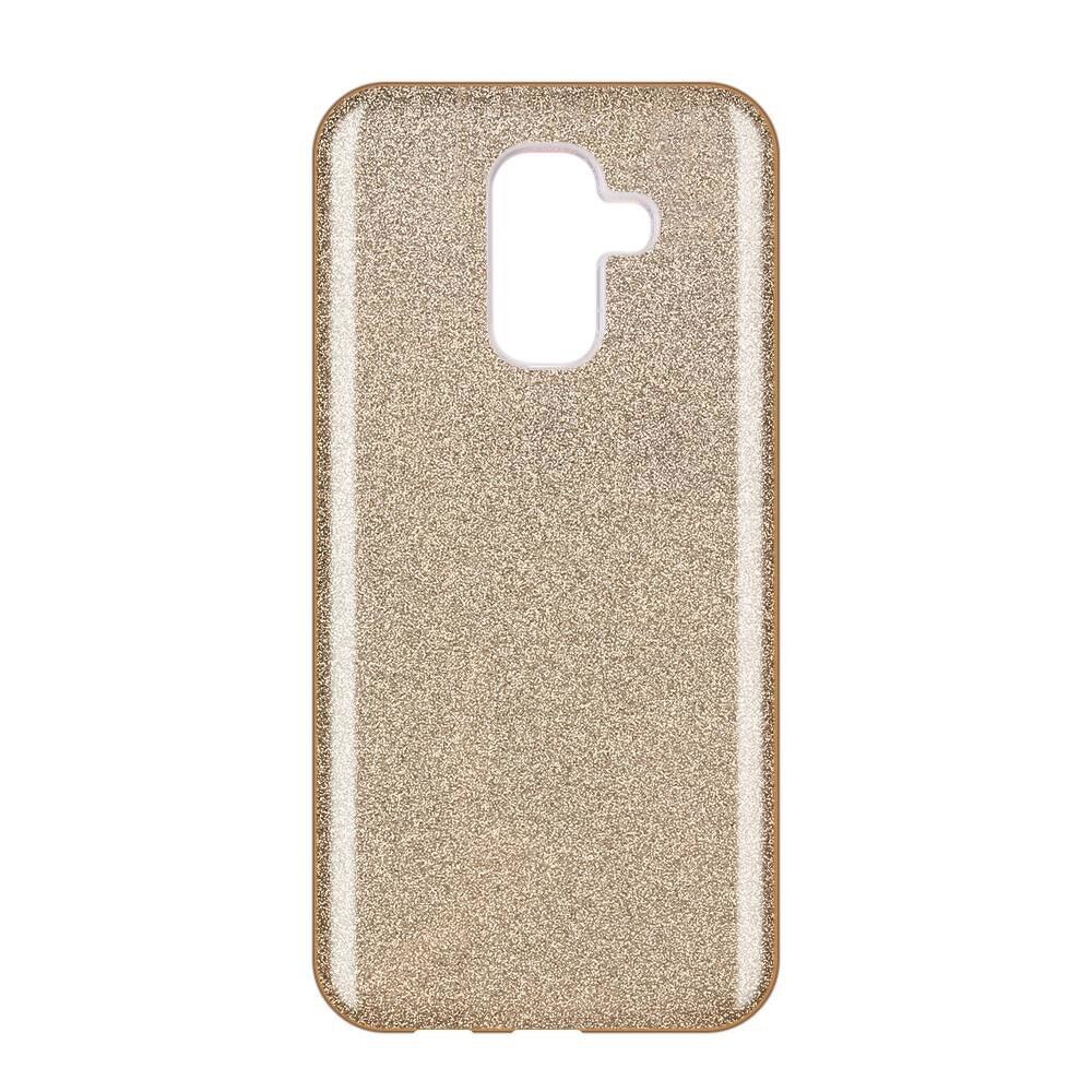 Husa Samsung Galaxy A6 Plus 2018 Shiny TPU Sclipici - gold