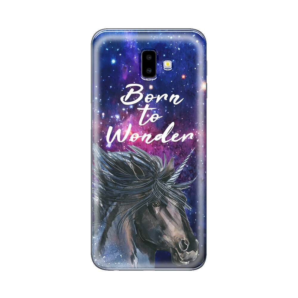 Husa Silicon Lemontti Art pentru Samsung Galaxy J6 Plus, Born To Wonder