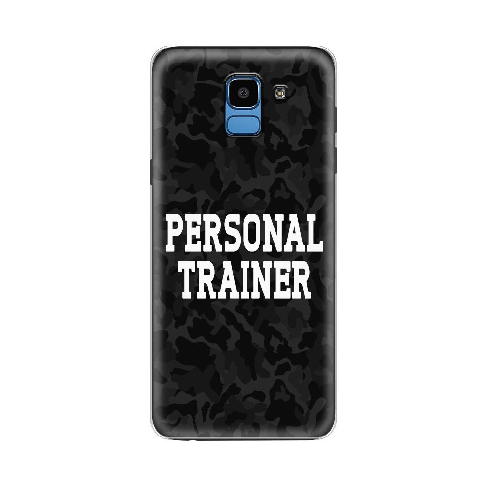 Husa Silicon Lemontti Art pentru Samsung Galaxy J6 2018, Personal Trainer