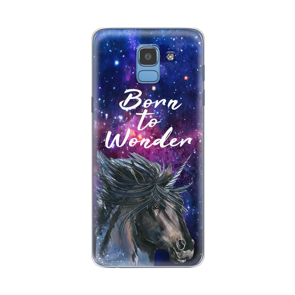 Husa Silicon Lemontti Art pentru Samsung Galaxy J6 2018, Born To Wonder
