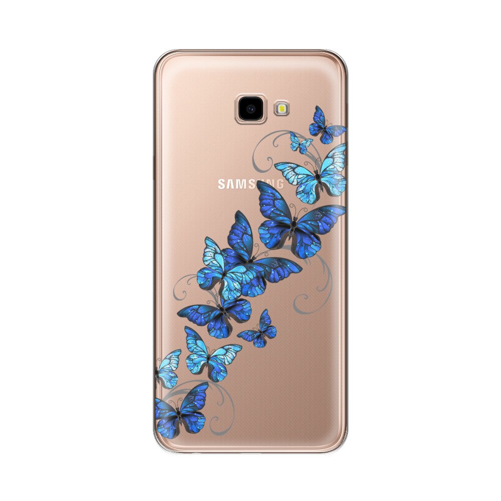 Husa Silicon Lemontti Art pentru Samsung Galaxy J4 Plus, Butterflies