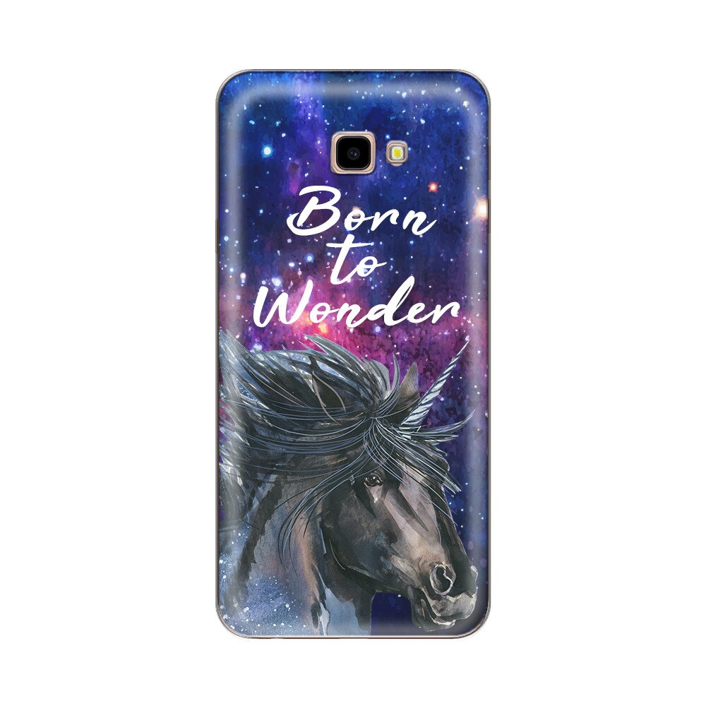 Husa Silicon Lemontti Art pentru Samsung Galaxy J4 Plus, Born To Wonder