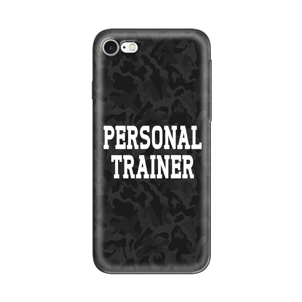 Husa Silicon Lemontti Art pentru iPhone 8 / 7, Personal Trainer
