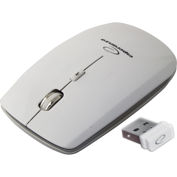 Mouse wireless - Esperanza Saturn EM120W - Alb