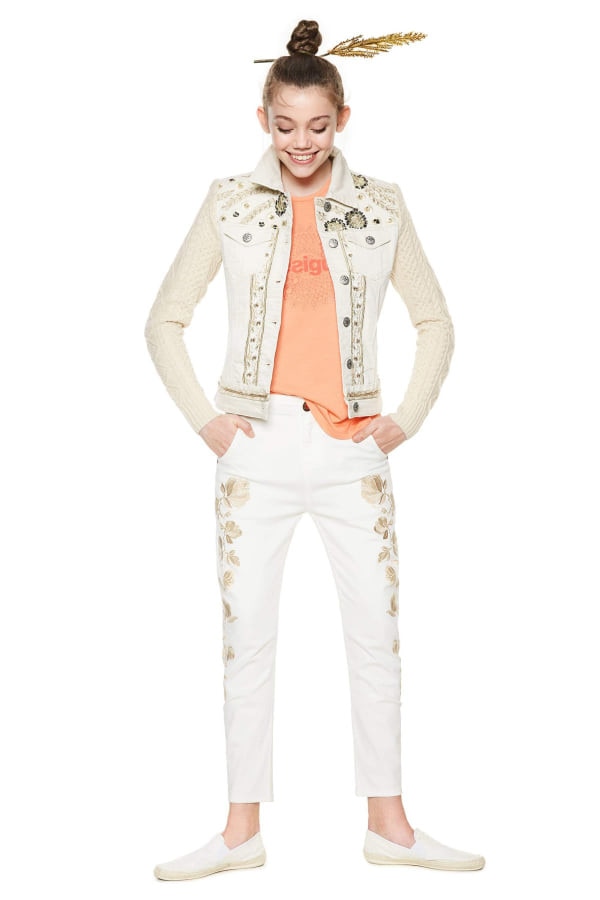 Geaca dama, Desigual, alba, Clau, Marimea 40 eMAG.ro