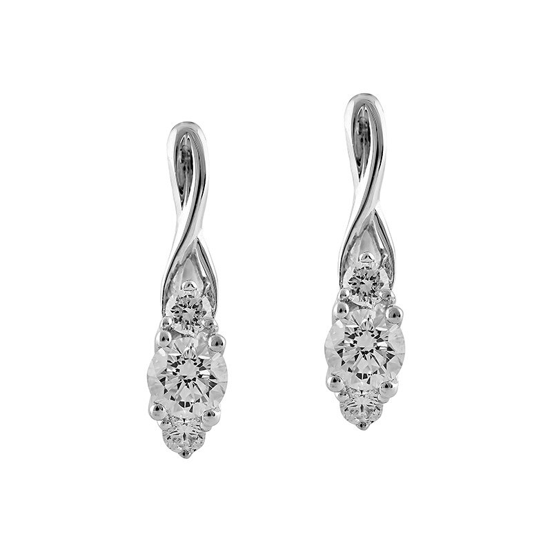 Cercei Blanco's Aur 18k Diamante E29623R-W