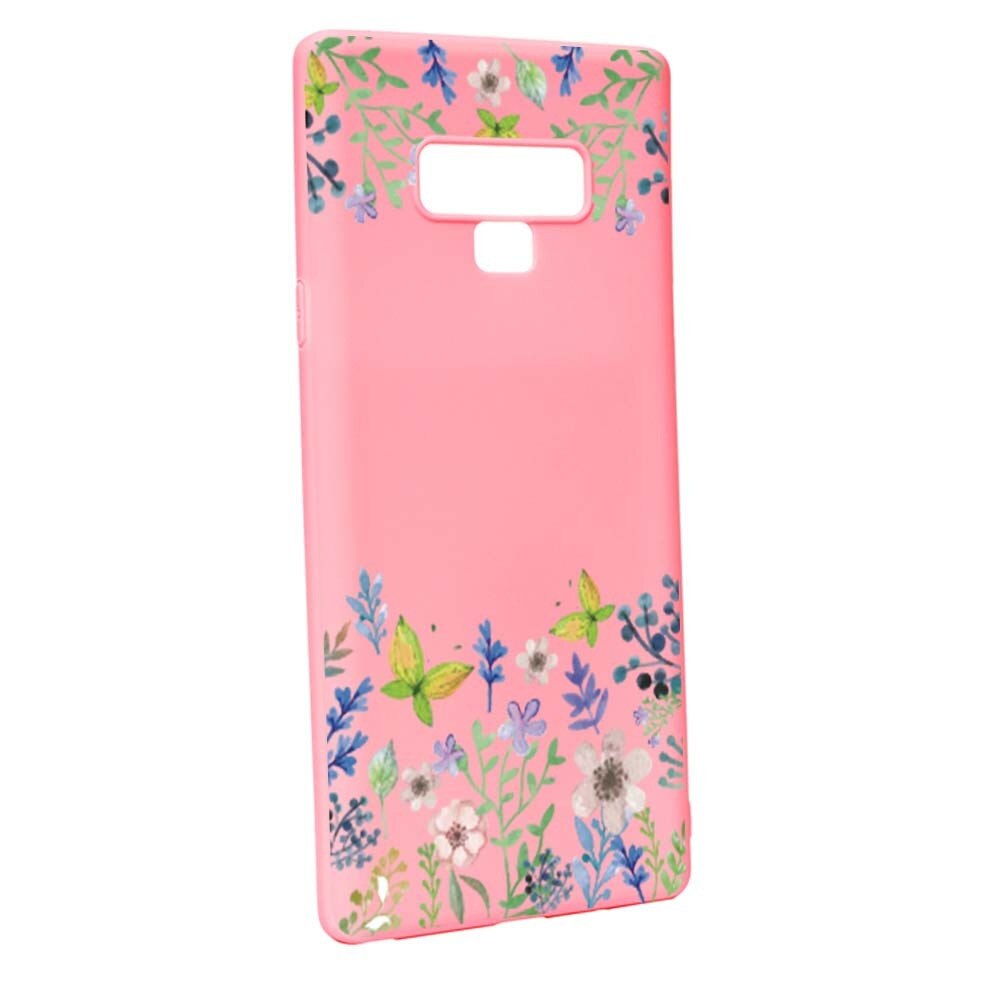 Husa Samsung Galaxy Note 9, Silicon, Butterfly-Flowers P95