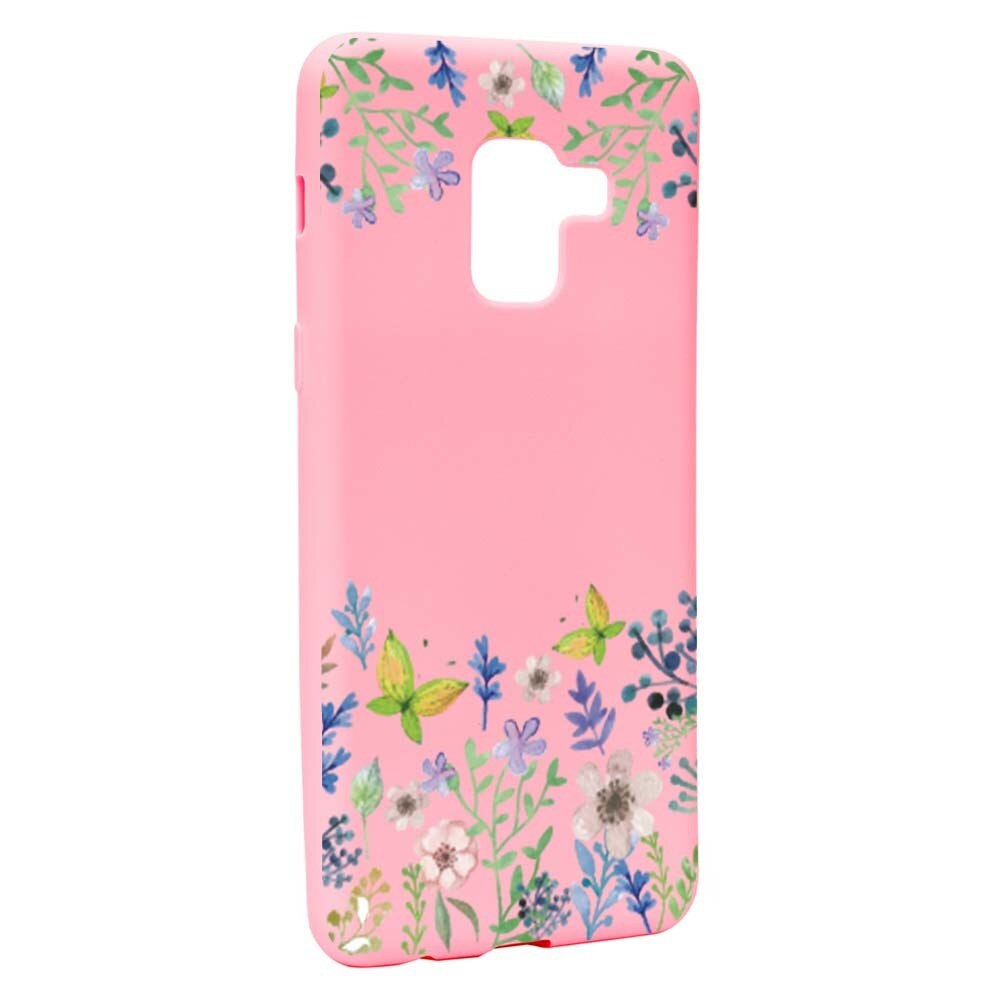 Husa Samsung Galaxy A5 2018, Silicon, Butterfly-Flowers P95