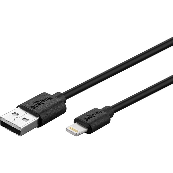 Cablu incarcare/sync USB - Lighting 1.0m negru