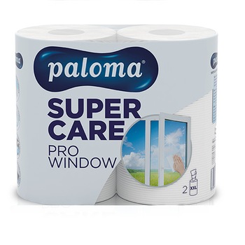 Prosop hartie Paloma pentru geamuri, 2 role Prosop hartie Paloma pentru geamuri, 2 role