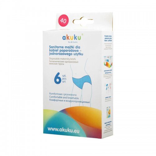Chiloti pentru gravide de unica folosinta,marime 40, 6 bucati-A0050,Akuku