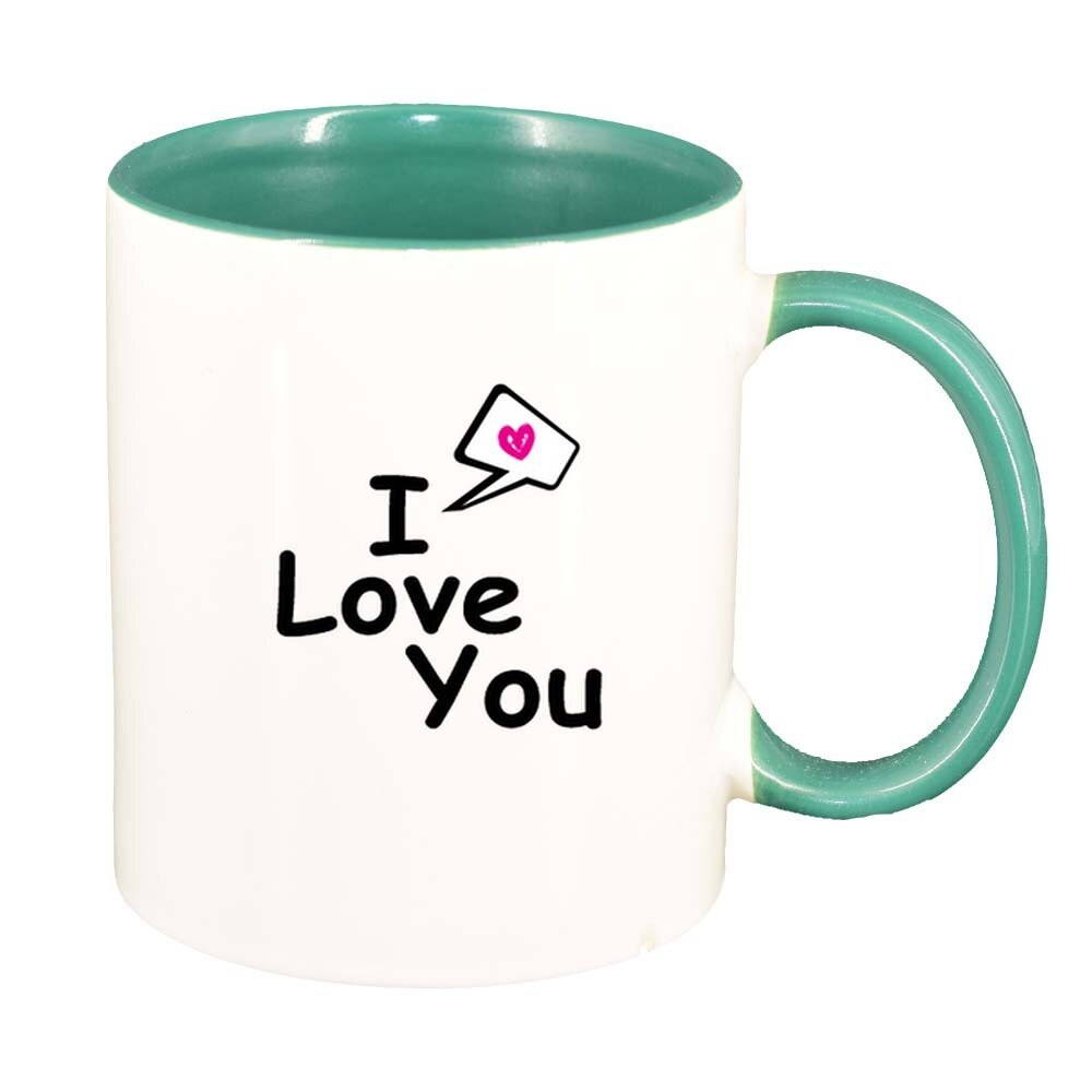 Cana Love, interior verde, 330ml, D332