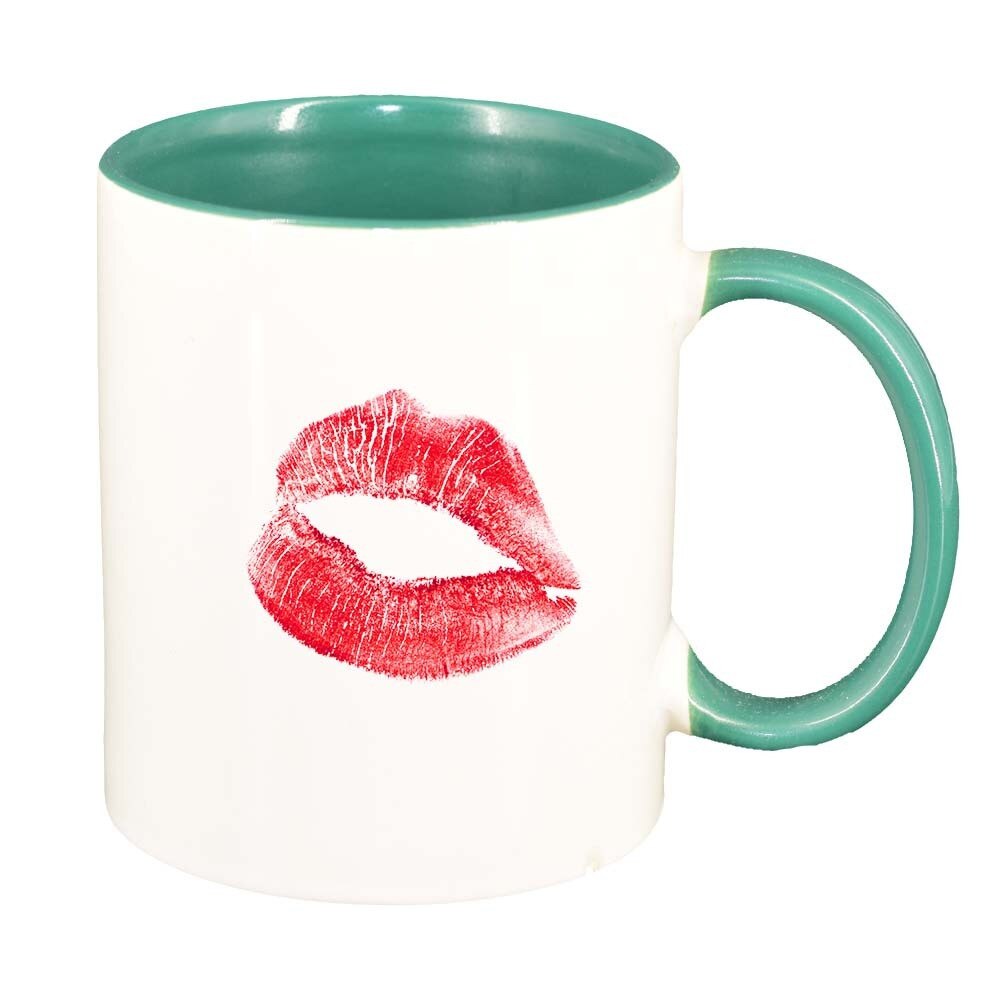 Cana Lips, interior verde, 330ml, D324