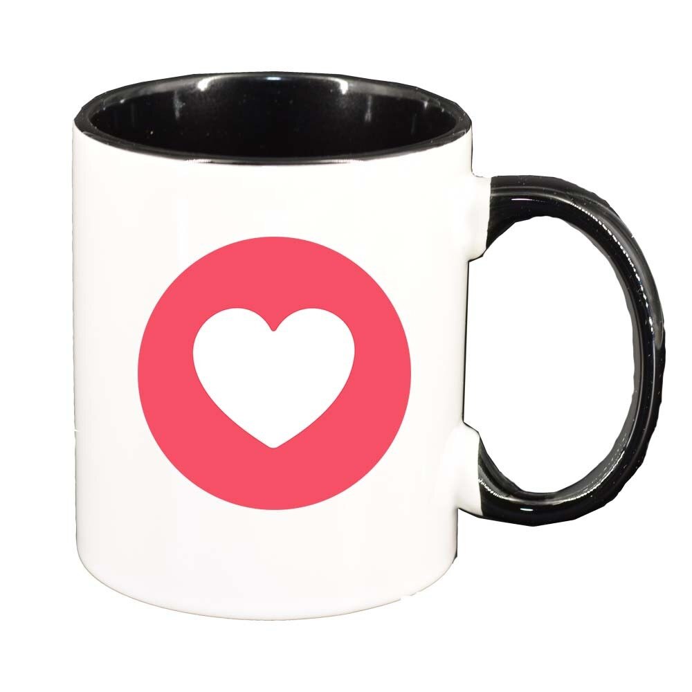 Cana Love, interior negru, 330ml, D328