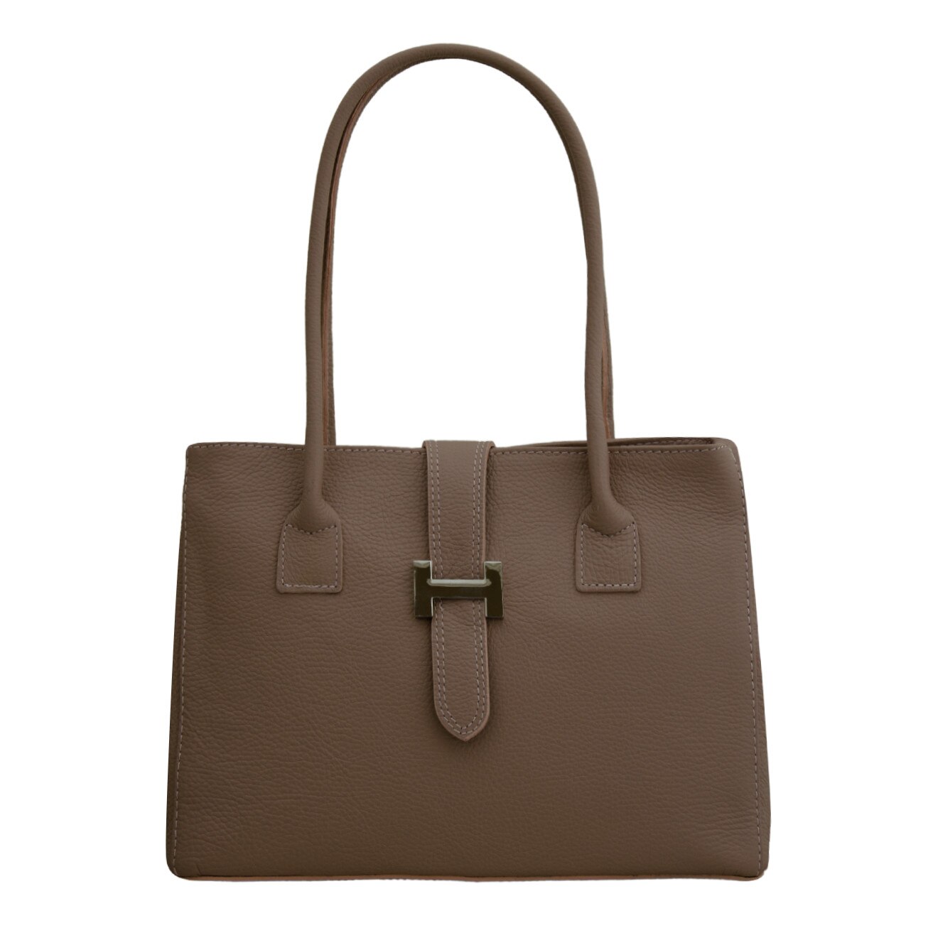 Geanta de dama din piele naturala, Elida 3 roz pudra